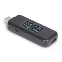„StarTech.com“ USB-C galios testeris, skaitmeninis multimetras, dvipusis įtampos ir srovės matuoklis, iki 240 W PD EPR, nešiojamas USB-C kabelio ir prievado galios matuoklis