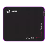 Žaidimų pelės kilimėlis Lorgar LRG-GMP313 Juodai Violetinis 360x300 mm