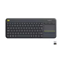 Logitech Wireless Touch Keyboard K400 Plus - Tastatur - drahtlos - 2.4 GHz - Schweizer - Schwarz
