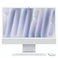 Apple 24 colių iMac su Retina 4.5K ekranu, Nano-texture stiklu: M4 lustas su 10 branduolių CPU ir 10 branduolių GPU, 256GB SSD, 16GB - Sidabrinis (MD3H4D/A)