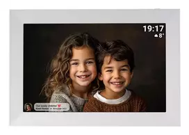 Denver PFF-1012 skaitmeninis nuotraukų rėmelis baltas 25,6 cm (10,1 inch) jutiklinis ekranas Wi-Fi