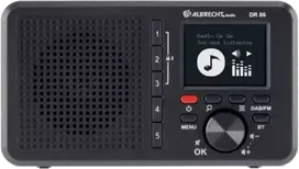 Albrecht DR 86 mažas senjorų skaitmeninis radijas DAB+/UKW, juodas (27861)