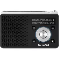 Nešiojamas radijas TECHNISAT DIGITRADIO 1 A – DAB+/FM, OLED ekranas, USB-C, 3,5 mm ausinės, 1 W, juodas/sidabrinis