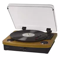 Denver VPL-230LW juodas medinis pusiau automatinis grotuvas 2W RMS