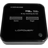 Docking stotelė LC-Power LC-DOCK-M2-NVME M.2 NVMe USB 3.1 vienam M.2 NVMe SSD