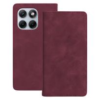 Smart Suede dėklas, skirtas Motorola Edge 70 Fusion, bordo