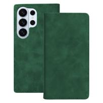 Smart Suede dėklas, skirtas Samsung Galaxy S25 Ultra, žalias