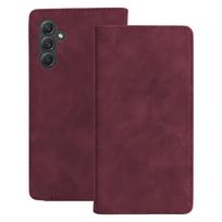 Smart Suede dėklas, skirtas Samsung Galaxy A54 5G, bordo