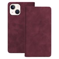 Smart Suede dėklas, skirtas iPhone 13 6,1", bordo