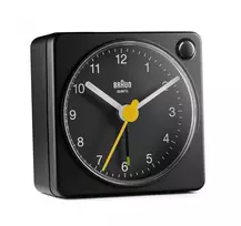 Braun BC02XB žadintuvas Kvarcinis analoginis žadintuvas Juodas