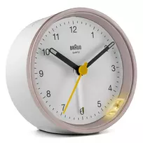 Braun BC12 kvarcinis žadintuvas rožinė, balta