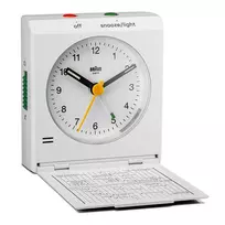 Braun BC05W sieninis/stalinis laikrodis Analoginis Stačiakampis Baltas
