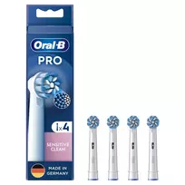Šepetėlių galvutės Oral-B Sensitive Clean 4 vnt. Baltos