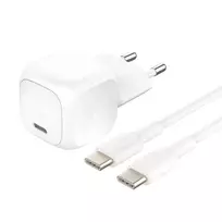 Belkin BOOSTCHARGE WCA009KQ1MWH-B6 USB-C įkroviklis 20W PD PPS – kompaktiškas sieninis adapteris