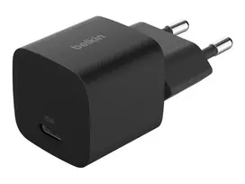 USB-C įkroviklis Belkin BOOSTCHARGE 25W Power Delivery Black – greitas sieninis adapteris su USB-C PD 25W