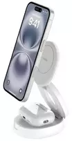 Įkrovimo stotelė Belkin BOOSTCHARGE WIZ035kqWH 2-in-1 Qi2 15W telefonams ir priedams