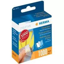 HERMA Foto-Kleber im Kartonspender, Inhalt: 1.000 Stück zweiseitig klebend: eine Seite klebefertig, eine Seite (1071)