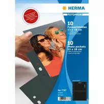 Foto kišenės HERMA Fotophan 13x18 cm peizažas juodos 10 vnt.
