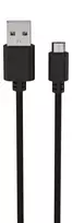 USB kabelis Ansmann 1700-0129 1m USB A Micro-USB B juodas