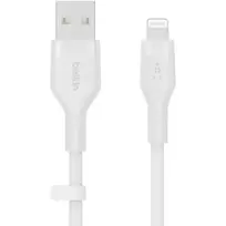 Laidas Belkin Cbl Scicone USB-A LTG 2M balta USB A USB C Lightning