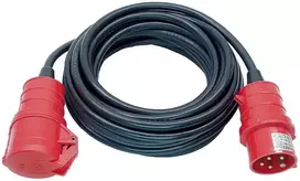 Brennenstuhl H07RN-F 5G1,5 - Ilginamasis maitinimo kabelis - IEC 60309 16A (kištukas) į IEC 60309 16A (lizdas) - AC 400 V - 10 m - Juoda