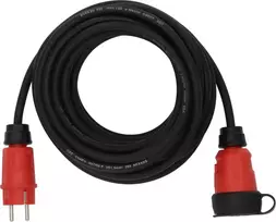 Brennenstuhl 9161100110 ilginimo laidas 16 A Juoda Raudona 10 m H07RN-F 3G 1,5 (9161100110)