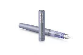 Parker Vector XL automatinis rašiklis su kasetėmis, sidabrinis, 1 vnt.