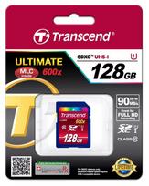 Flash atminties kortelė Transcend 128GB SDXC UHS-I 600x TS128GSDXC10U1