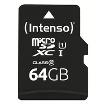 Intenso 64GB MicroSDXC UHS-I Class 10 atminties kortelė 3423490