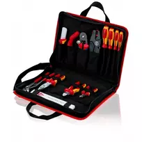 Knipex Tool Bag compact Electric juoda-raudona poliesteris 8 kišenės 410x290x60 mm 00 21 11