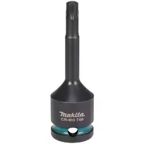 Makita Impact Black 1/2 Torx Steckschlüsseleinsatz T40 - 78mm - Chrom-Molybdän - E-19819