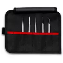 Pincetai Knipex 92 00 02 nerūdijantis plienas smailūs lenkti tiesūs