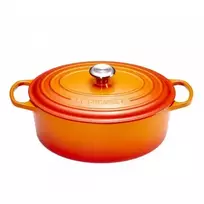 Le Creuset Signature Troškinimo Puodas Ovalus 29 cm Vulkaninė Spalva