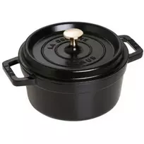 Staub La Cocotte 20cm rund, schwarz, Gusseisen (40509-487-0)