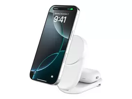 Belaidis įkroviklis Belkin Qi2, USB, 25 W, baltas, 1,5 m
