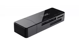 Trust Nanga 21935 kortelių skaitytuvas, USB 3.1 Gen 1, Type-A, SD/microSD/MS, juodas