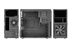 Korpusas GOLDEN TIGER Baltimore 530 (BALTIMORE5302USB2+2USB3) – Midi Tower, juodas, micro ATX