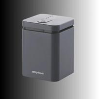 Evaporacinis aromadifuzorius Stylies ELARAGREY iki 25 m² – AC / baterija / USB, 2 h laikmatis, 1,3 W, 74×74×100 mm, pilkas