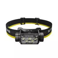 Priekinė lemputė Nitecore HC70 UHE – galvos juostos žibintuvėlis, 1600 liumenų, atspari smūgiams, vandeniui, 0,172 kg, juoda