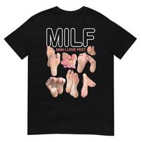 MILF Man I Love Feet Funny Sexy Inappropriate Saying Quote T-Shirt XXL