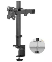 ONKRON D121E-B monitorio laikiklis ant stalo, 13-34 colių, juodas