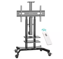 ONKRON TS1881E-B mobilus TV stovas su elektriniu kėlimu, 50–86 col., juodas, VESA tvirtinimas