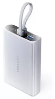 Power bank Vention FHZM0 10000 mAh, 3,85 V, USB-A + USB-C, 3 A išėjimas, Pilka