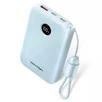 Power bank Vention 10000mAh 22.5W mėlynas — 2× USB‑C, 1× USB‑A