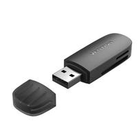 Vention 2-in-1 USB 3.0 A kortelių skaitytuvas SD+TF, USB 3.2 Gen 1, 5000Mbit/s, juodas