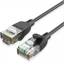 Tinklo kabelis Vention IBIBG Cat6A UTP plonas lizdinis kabelis, 1,5 m, juodas