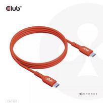 CLUB3D USB2 Type-C abipusis USB-IF sertifikuotas kabelis, duomenys 480Mb, PD 240W (48V/5A) EPR M/M 4m / 13.13ft
