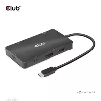 CLUB3D CSV-1598 USB Gen2 Type-C į Dual DisplayPort 4k60Hz 7-in-1 HUB