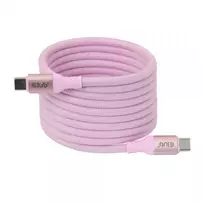 CLUB3D USB-C magnetinė ritė 240W rožinis laidas 2m USB 2.0