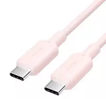 USB-C į USB-C laidas Vention TRCPF — 1 m, rožinė